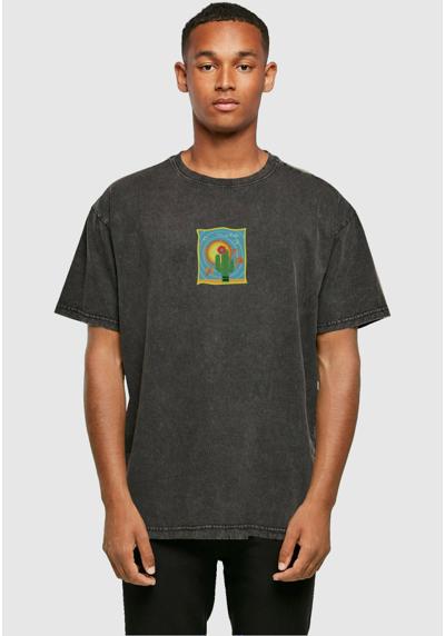 Футболка FRIDA KAHLO CACTUS ACID WASHED HEAVY OVERSIZE TEE