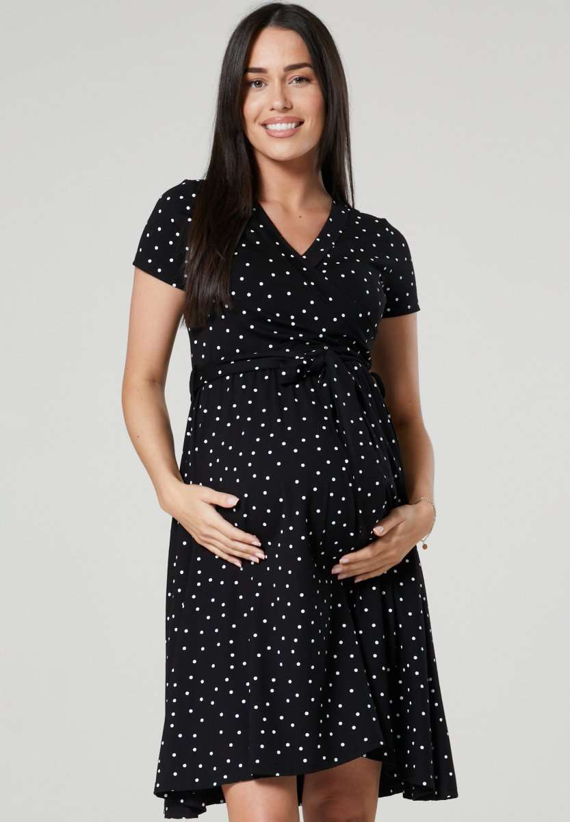 Платье MATERNITY NURSING WRAP SHORT SLEEVE