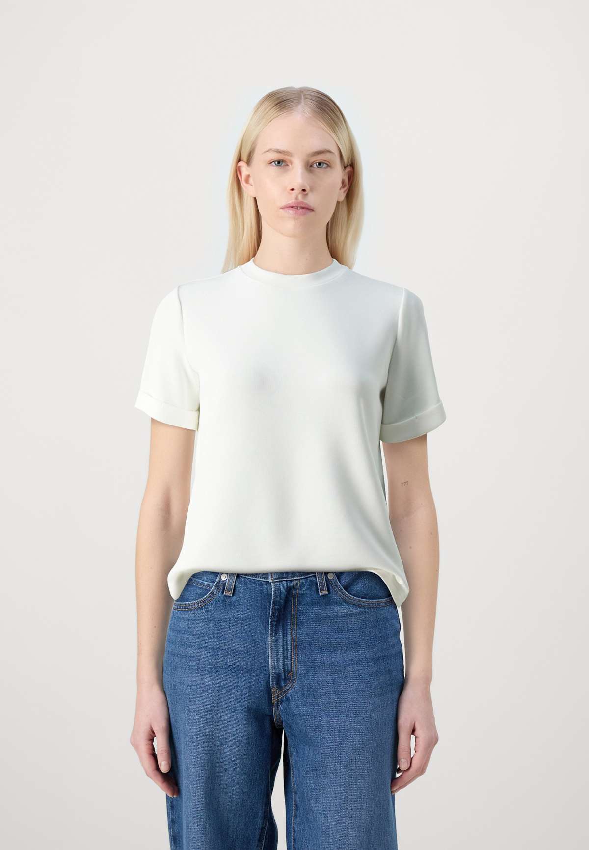 Футболка SLFTENNY O NECK FOLD UP TEE