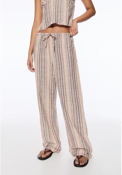 Брюки RUSTIC STRIPED WITH ELASTICATED WAISTBAND