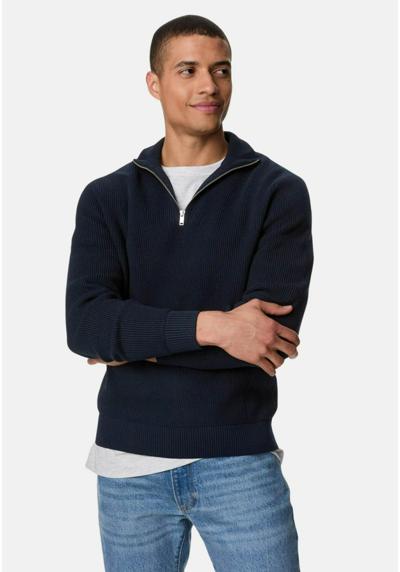 Пуловер COTTON BLEND RIBBED HALF ZIP