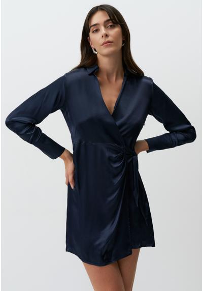 Платье LONG SLEEVE DOUBLE-BREASTED COLLAR