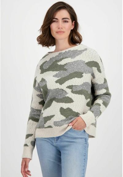 Пуловер CAMOUFLAGE MIT GLITZER