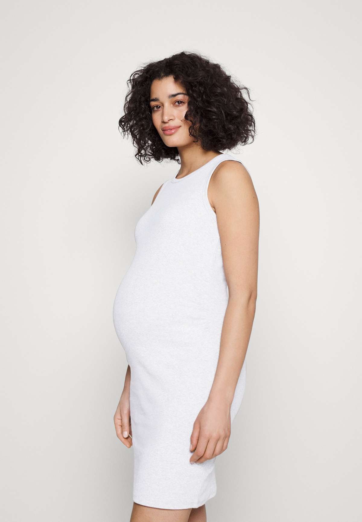 Трикотажное платье MATERNITY RIB HIGH NECK MIDI DRESS