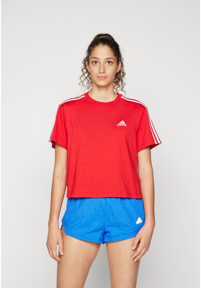 Футболка ESSENTIALS 3 STRIPES SINGLE CROPPED