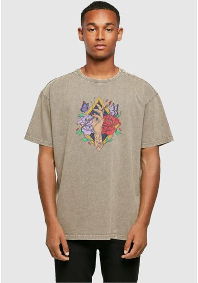 Футболка FRIDA KAHLO ARTIST ACID WASHED HEAVY OVERSIZE TEE