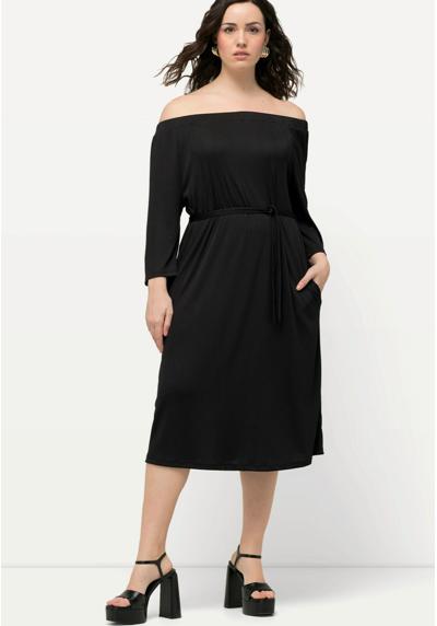 Трикотажное платье TEXTURED CARMEN NECKLINE 3/4 SLEEVE