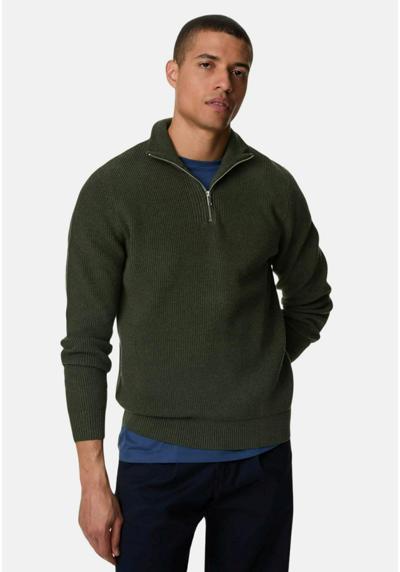 Пуловер COTTON BLEND RIBBED HALF ZIP