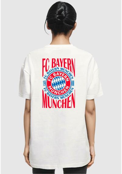 FC BAYERN COLOR LOGO OVERSIZED BOYFRIEND TEE - Vereinsmannschaften