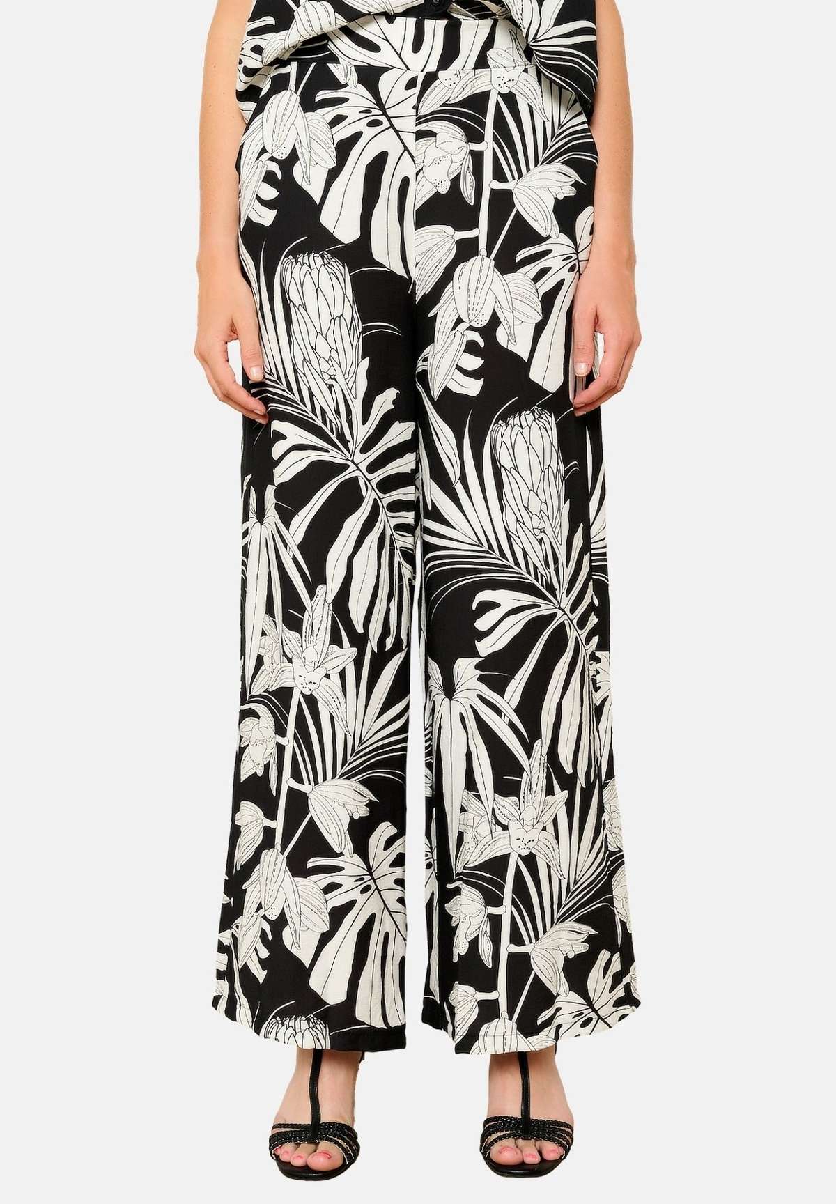 Брюки WIDE WITH TROPICAL PRINT