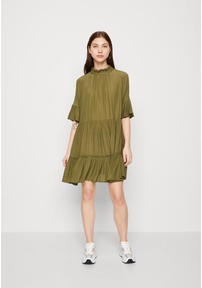 Платье SHORT DRESS WITH RUFFLE SLEEVE DETAIL