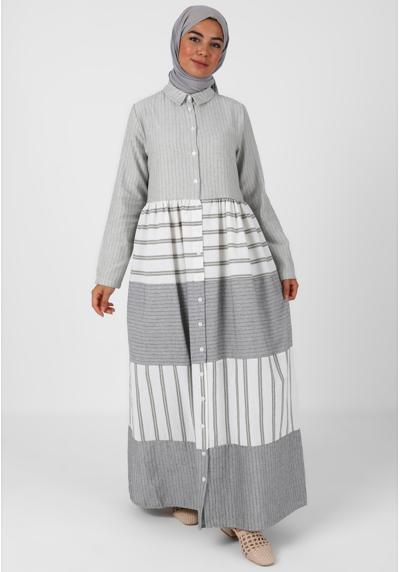 Платье STRIPE POINT COLLAR MODEST TAVIN