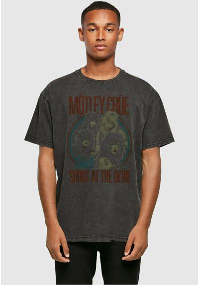 MOTLEY CRUE - SATD TOUR 1983 ACID WASHED HEAVY OVERSIZE TEE - T-Shirt print MOTLEY CRUE MOTLEY CRUE