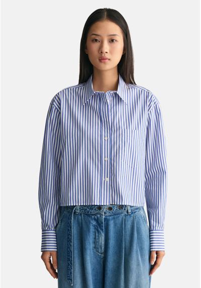 Блуза-рубашка RELAXED FIT CROPPED STRIPED