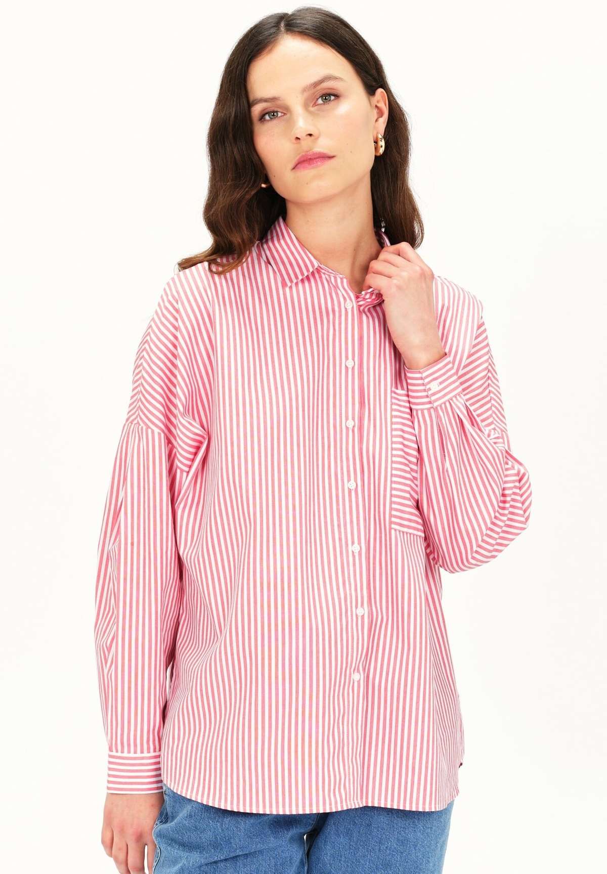 Блуза-рубашка FRENCH BRAND FASHION; ELEGANT MODERN CLAUDINE