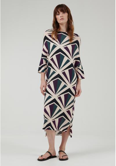 Трикотажное платье GEOMETRI PRINT KAFTAN