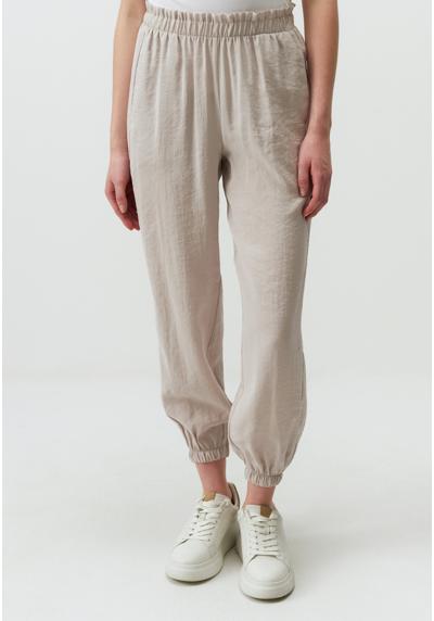 Брюки ELASTIC WAIST NARROW LEG PANTS WITH POCKETS