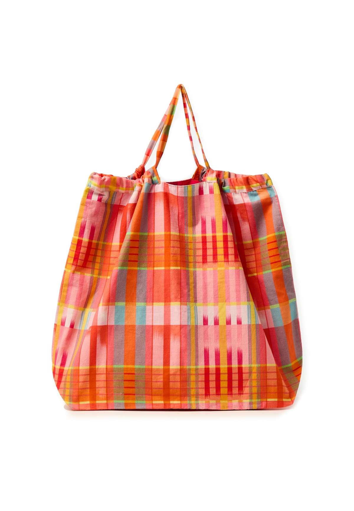 CHECK AND STRIPED SHOPPING - Shopping Bag CHECK AND STRIPED SHOPPING