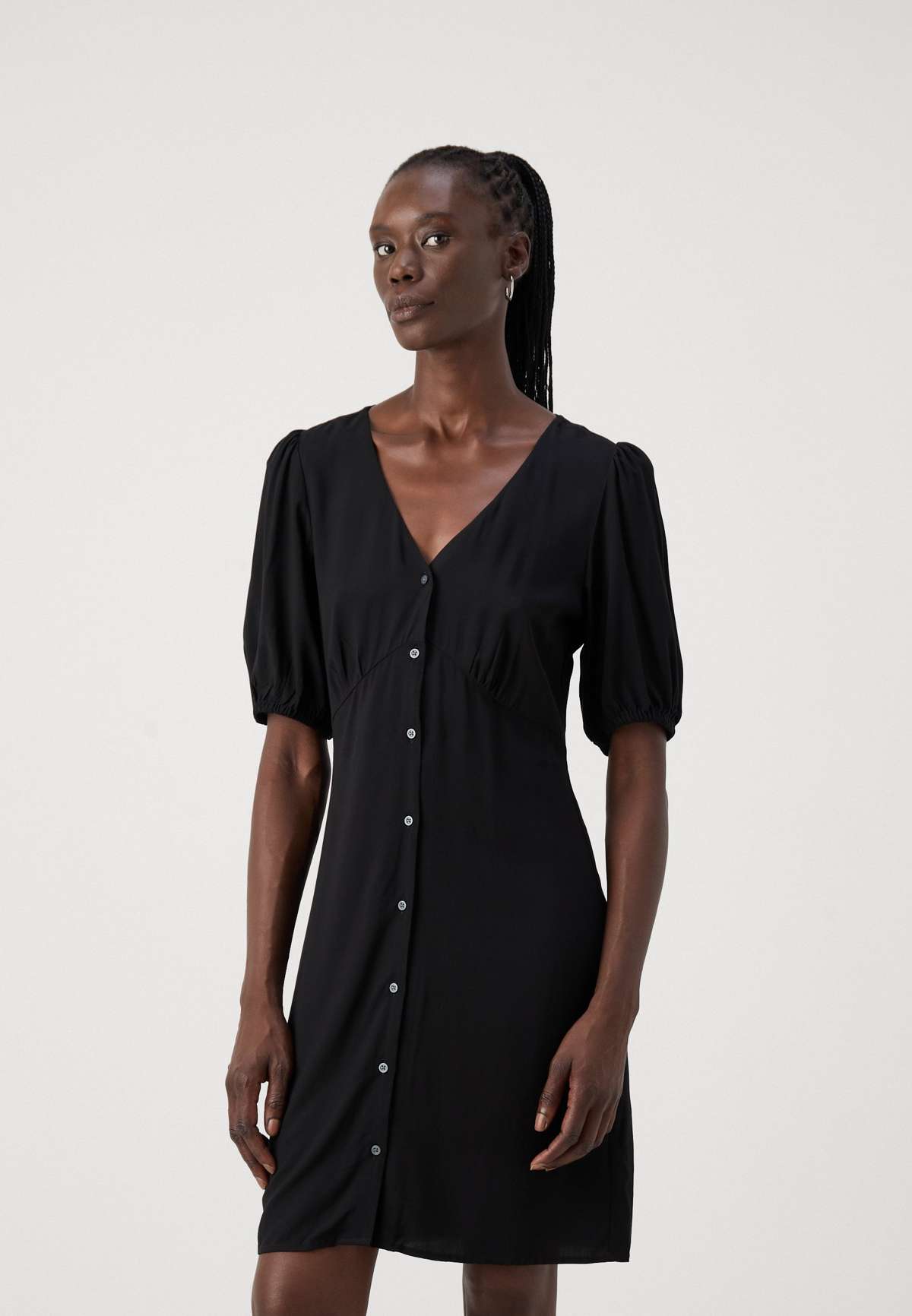 Платье-блузка V BUTTON FRONT DRESS